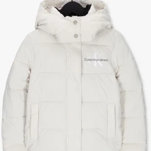 Calvin Klein Veste Matelassé Mw Non-down Short Puffer En Blanc achetez 13