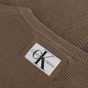 Calvin Klein Pull Bust Detailing Tight Sweater Kaki Promotio de vente 15