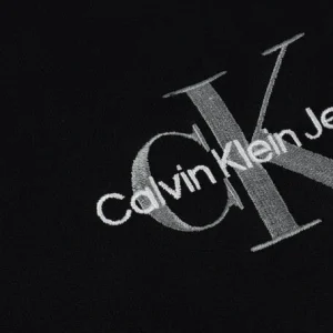 magasin france Calvin Klein Chandail Monogram Logo Hoodie En Noir 15