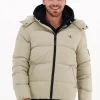 mode pas cher Calvin Klein Veste Matelassé Essentials Down Jacket Sable 19