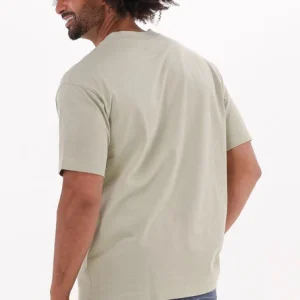 en ligne officielle Calvin Klein T-shirt Shrunken Badge Pocket Tee En Beige 9