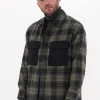 prix abordable Calvin Klein Surchemise Contrast Pocket Check Overshirt En Vert 17