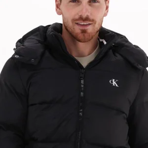 Calvin Klein Veste Matelassé Essentials Down Jacket En Noir se précipiter pour acheter 11