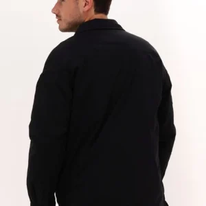 Calvin Klein Surchemise Fleece Lined Cargo Overshirt En Noir prix abordable 9