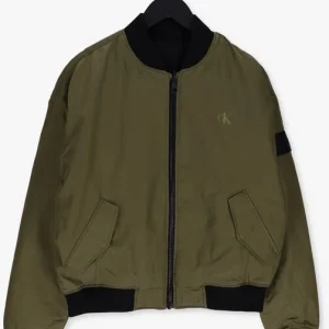 Calvin Klein Jack Reversible Bomber Jacket Olive magasins pour 13