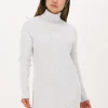 Calvin Klein Mini Robe Monogram Roll Neck Sweater Dress Blanc soldes en ligne 17