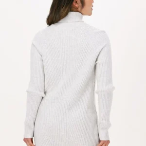 Calvin Klein Mini Robe Monogram Roll Neck Sweater Dress Blanc soldes en ligne 9