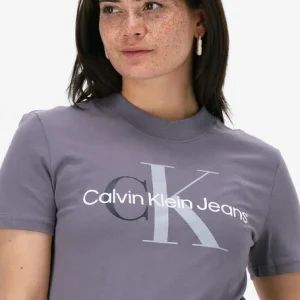 à prix imbattables Calvin Klein T-shirt Two Tone Monogram Regular Tee En Gris 11