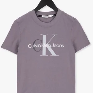 à prix imbattables Calvin Klein T-shirt Two Tone Monogram Regular Tee En Gris 13