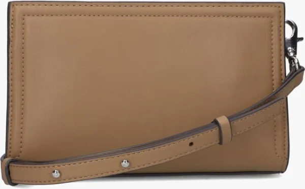 Calvin Klein Minimal Hardware Crossbody Sac Bandoulière En Camel vente pas cher en ligne 4