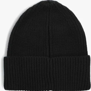 Calvin Klein Essentials Beanie Bonnet En Noir Nouveau 7