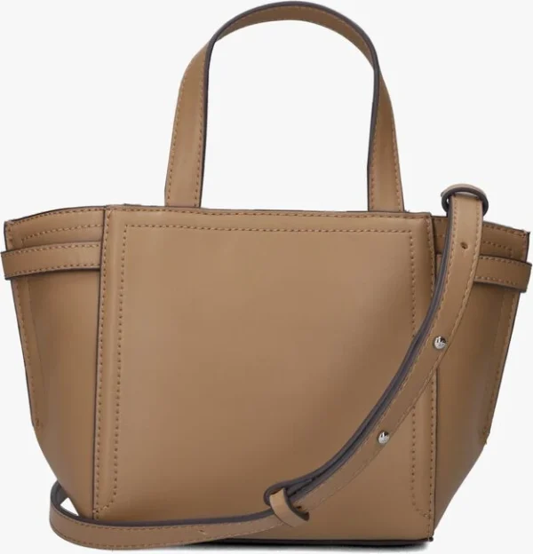 REMISE allant Calvin Klein Minimal Hardware Mini Tote Sac à Main En Camel 4