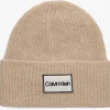 à prix réduits Calvin Klein Lux Wool Beanie Bonnet En Beige 11