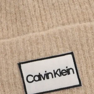 à prix réduits Calvin Klein Lux Wool Beanie Bonnet En Beige 9