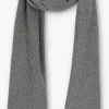 guranteed de qualité Calvin Klein Daddy Wool Knit Scarf 30×180 Foulard En Gris 8