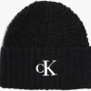 Calvin Klein Waffle Beanie Bonnet En Noir livraison la plus rapide 11