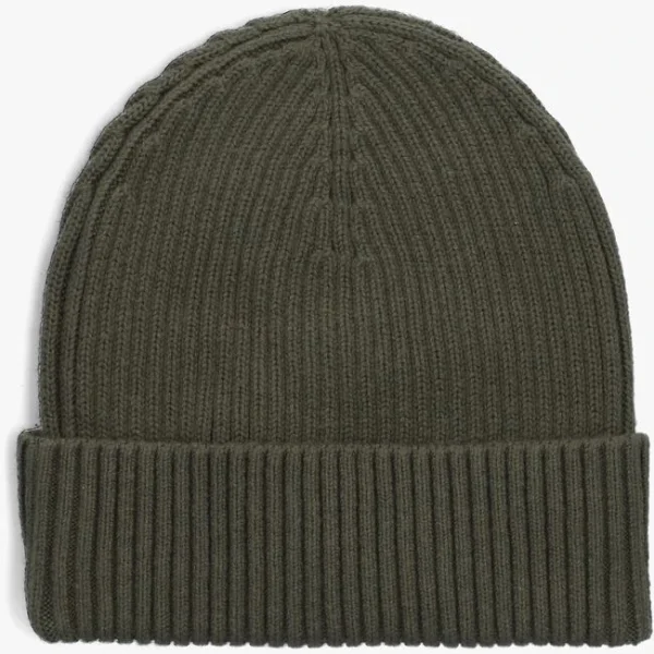 le grand escompte Calvin Klein Classic Cotton Rib Beanie Bonnet En Vert 3