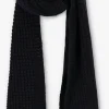 Calvin Klein Waffle Scarf Foulard En Noir vente pas cher en ligne 8