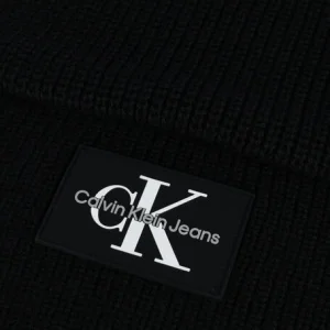 Calvin Klein Monologo Patch Scarf Foulard En Noir pas cher en vente 6