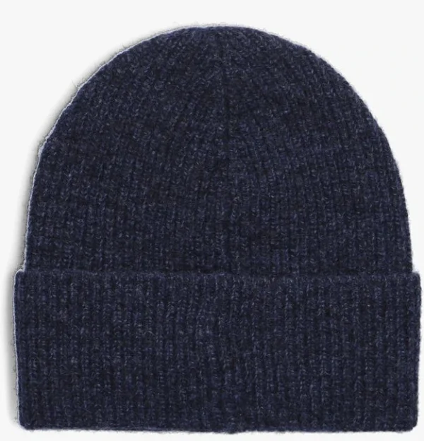 le grand escompte Calvin Klein Daddy Wool Rib Beaniet Bonnet En Bleu 3