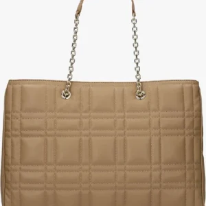 à prix promos Calvin Klein Quilt Tote W/lpt Sac à Main En Camel 11