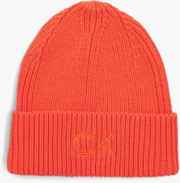 nouveau produit Calvin Klein Essentials Beanie Bonnet En Orange 1