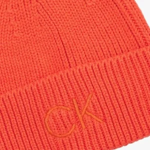 nouveau produit Calvin Klein Essentials Beanie Bonnet En Orange 9