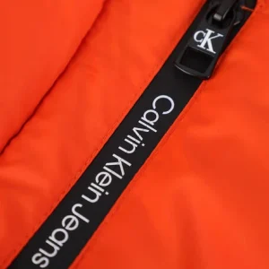 Calvin Klein Veste Matelassé Essential Puffer Jacket En Orange grossiste 7