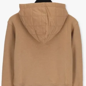 site pas cher Calvin Klein Pull Quilted Mix Media Hoodie En Beige 9