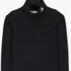 grossiste en ligne Calvin Klein Monogram Ls Roll Neck Top En Noir 8