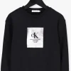 magasin en ligne Calvin Klein Chandail Foil Logo Future Sweatshirt En Noir 13