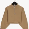 des prix incroyables Calvin Klein Pull Cut Seams Stack Logo Zip Up Hwk En Camel 8