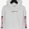 meilleur service Calvin Klein Pull Polaroid Sleeve Print Hoodie En Blanc 11