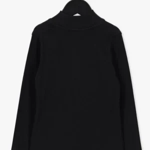 Calvin Klein Zip Up Rib Ls Top En Noir marque pas cher 9