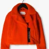 Calvin Klein Manteau Teddy Short Teddy Jacket En Orange nouvelle saison 13