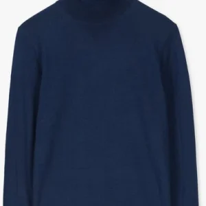 soldes pas cher Calvin Klein Col Roulé Superior Wool Turtle Neck Bleu Foncé 13