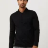 Pas Cher soldes France Calvin Klein Polo Smooth Cotton Slim Ls Polo En Noir 17