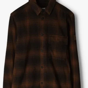 Calvin Klein Surchemise Blurred Check Indoor Overshirt En Marron shopping pas cher 13