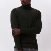 beauté Calvin Klein Col Roulé Superior Wool Turtle Neck Olive 17