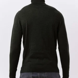 beauté Calvin Klein Col Roulé Superior Wool Turtle Neck Olive 9