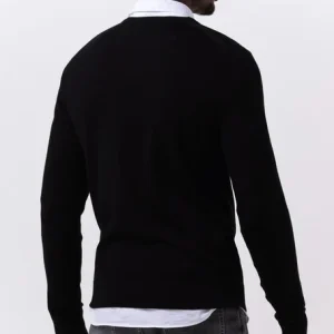 magasin pour Calvin Klein Chandail Superior Wool Crew Neck Sweater En Noir 9