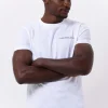 Promotio de vente Calvin Klein T-shirt Chest Institutional En Blanc 19