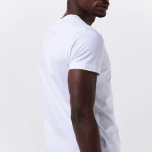 Promotio de vente Calvin Klein T-shirt Chest Institutional En Blanc 9