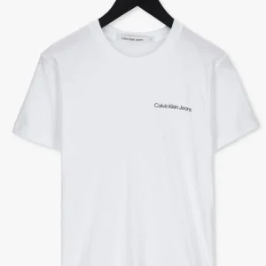 Promotio de vente Calvin Klein T-shirt Chest Institutional En Blanc 13