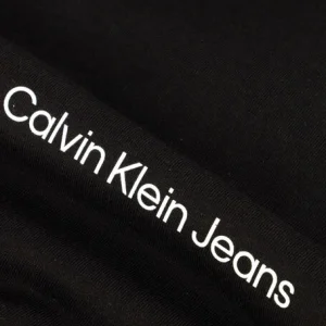 Calvin Klein T-shirt Chest Institutional En Noir soldes de Noël 15