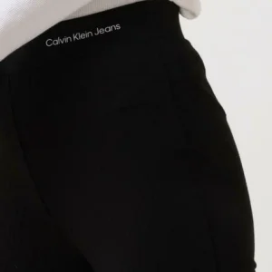 france en ligne Calvin Klein Pantalon Split Hem Slim Milano Pants En Noir 11