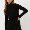 vente chaude Calvin Klein Col Roulé Rib Mock Neck En Noir 17