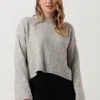 Calvin Klein Pull Fluffy Wide Open Sleeves Sweater En Gris vente à bas prix 19