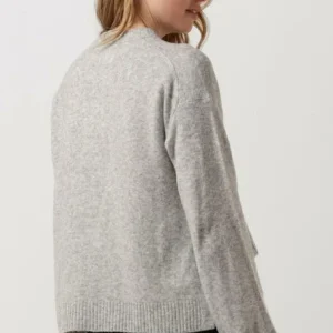 Calvin Klein Pull Fluffy Wide Open Sleeves Sweater En Gris vente à bas prix 9