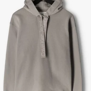 à prix promos Calvin Klein Chandail Contrast Drawcords Hoodie En Gris 13